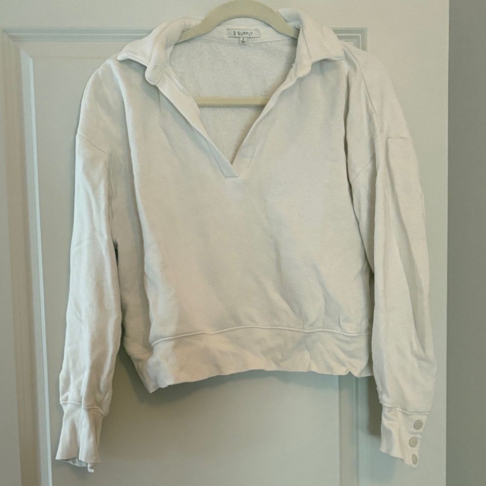 Z Supply Cream Pullover Top
